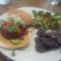 vegan Burger  at Caju in Nice