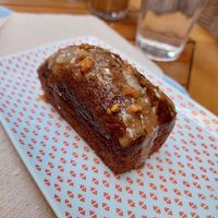 Almond banana cake at Caju in Nice