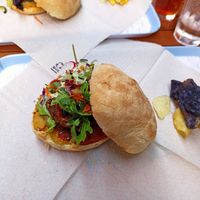 Black bean burger at Caju in Nice