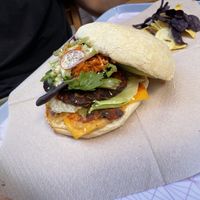 Spicy burger  at Caju in Nice