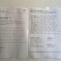 Menu  at Caju in Nice