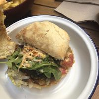 Potato bread bun!  at Caju in Nice