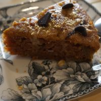 Pear-ginger cake (I think) at Caju in Nice