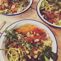 courgetti and Vietnamese inspired noodles at Caju in Nice