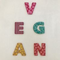 Vegan wall art at Caju in Nice  at Caju in Nice