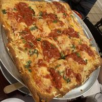 Sicilian Margherita soooo good! at Mario's Pizza in Ocean City