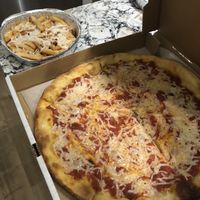 Vegan Margherita Pizza & Vegan Cheese Fries at Mario's Pizza in Ocean City