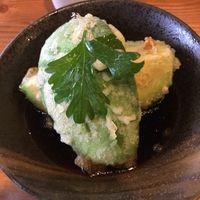 Avocado tempura (made vegan) at Nubo Japanese Tapas in Victoria