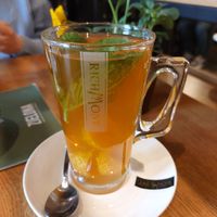 Tangerine tea / Herbata mandarynkowa at Zielona in Lodz