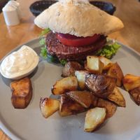 And beyond meat burger at Zielona in Lodz