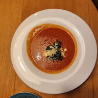 Tomato soup at Zielona in Lodz