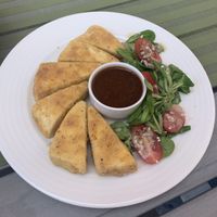 tofu nuggets  at Zielona in Lodz