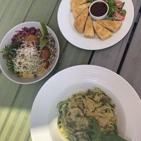 vegan dishes at Zielona in Lodz