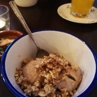 Fig ice cream with almonds at WILD in Antwerpen