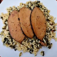 Mittagsmenü, Visch mit Risotto at Geiers Gambrinus in Ganserndorf