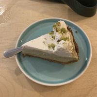 Gf vegan pistachio cream pie  at Idle Hands in Manchester