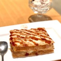 Napoleon and butter pecan ice cream  at Go Zen in New York City