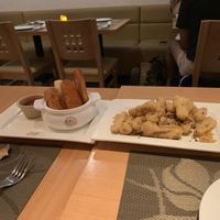 Yuca fries and fries “oysters" at Go Zen in New York City
