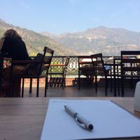 view from Pure Soul at Pure Soul Cafe in Rishikesh