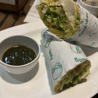 Tofu and veggie wrap   at Pure Soul Cafe in Rishikesh