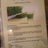 Love their philosophy. at Pure Soul Cafe in Rishikesh