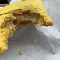 Yellow split pea patty at Jolo's Restaurant and Venue in New Rochelle