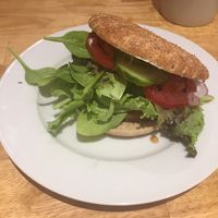 Amazing Vegan burger at Jolo's Restaurant and Venue in New Rochelle