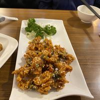 Fried needle mushrooms  at Hui Tien Vegetarian in Taipei