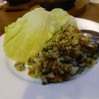 Hui Tien Vegetarian lettuce with stuffing at Hui Tien Vegetarian in Taipei