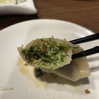 Inside of dumpling   at Hui Tien Vegetarian in Taipei