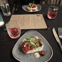 Watermelon tartar at Harvest Beat in Seattle