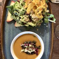 1st and 2nd course served together   at Harvest Beat in Seattle