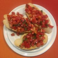 Bruschetta  at Piccolo Thai Food & Wine in Isola Del Giglio