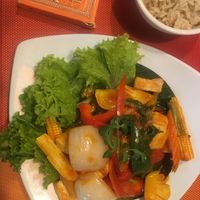 Sweet and sour tofu  at Piccolo Thai Food & Wine in Isola Del Giglio