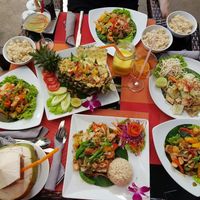 Our food and drinks at Piccolo Thai Food & Wine in Isola Del Giglio