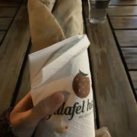 Falafel wrap  at Falafel House in Athens