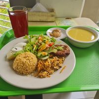 Meal of the day cost approx 3 usd at Veggie Life in Medellin
