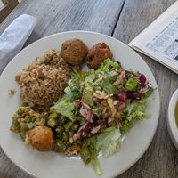 Lunch plate at Veggie Life in Medellin