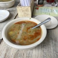 Soup as part of menú del día   at Veggie Life in Medellin