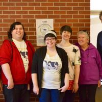 After my speech at StFX at The Vegan Peach in Dartmouth