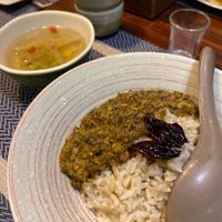 Dan-dan style rice (minced pork-vegan) at Hsia An Chu Vegetarian in Taitung