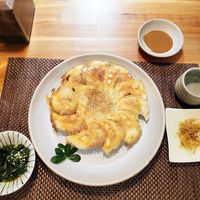Crispy pot stickers at Hsia An Chu Vegetarian in Taitung