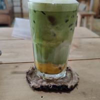 Mango matcha oat something at La Studio in Hanoi