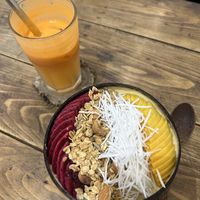 Nice smoothiebowl and delicious juice  at La Studio in Hanoi