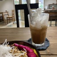 Coconut coffee   at La Studio in Hanoi