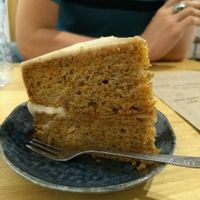 Vegan carrot cake at La Studio in Hanoi