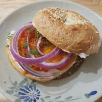 Lox Bread at La Studio in Hanoi