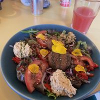 Hummus and falafel salad  at Joe's Cafe in Lahinch