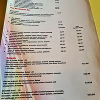 Menu at Joe's Cafe in Lahinch
