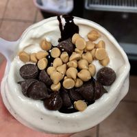 Whip with peanut butter chips and chocolate at Bashful Banana in Ocean City